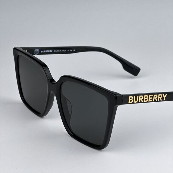 NEW Burberry BE4411D 300187 Black Dark Grey Square Women Sunglasses BE 4411D main image 4